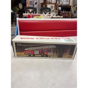 Vintage 1986 HESS Red Toy Bank Track